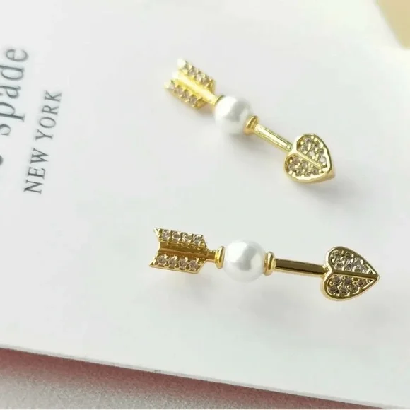 KATE SPADE Love Game Arrow Ear-Pin Earrings - Picture 4 of 5